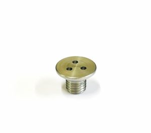 Vis M12 x 16 - Inox - Tête fraisée - 3 trous