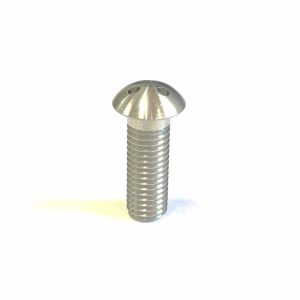Vis M12 x 35 - Inox - Tête bombée - 3 trous