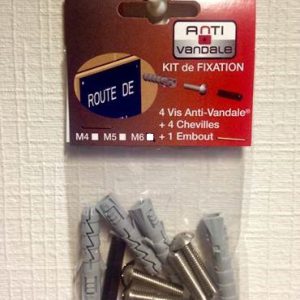 Kit de fixation pour plaques murales M5