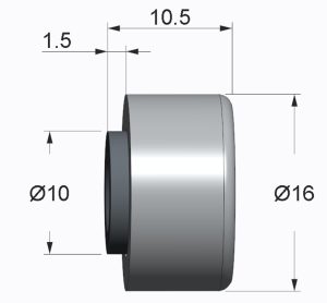 Écrou antivol M6 – Image 2